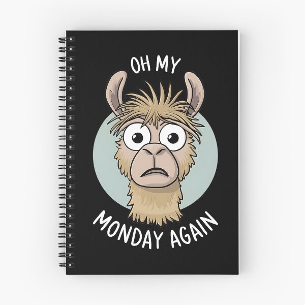 Item preview, Stressed Llama "Oh my, Monday again" Crazy  designed and sold by nbg2012.