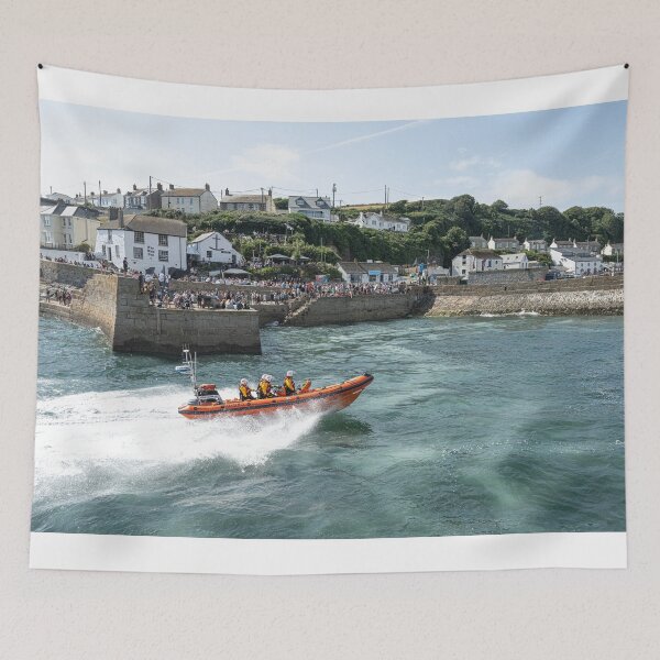 Item preview, Porthleven-Harbour,B-class-Atlantic-lifeboat cornwall designed and sold by kathleenjean.
