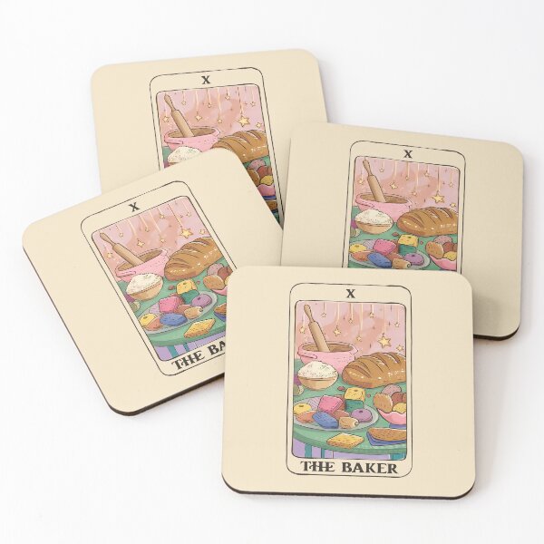 Item preview, The Baker Tarot Card Retro Baking designed and sold by stylesip.