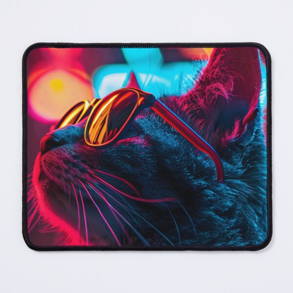 Item preview, Cool Cat with Sunglasses at Night designed and sold by WeRPurrfection.