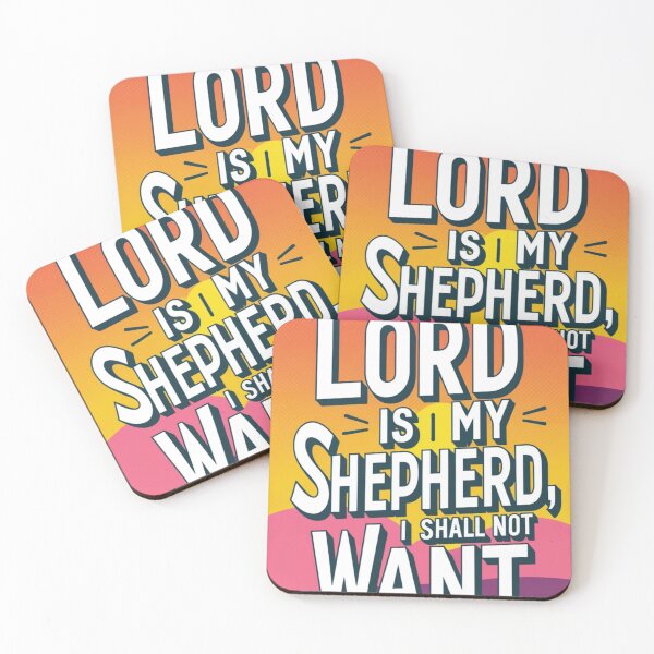 Item preview, Modern Sunset Bible Verse Art - Psalm 23:1 designed and sold by Trend-Seller.