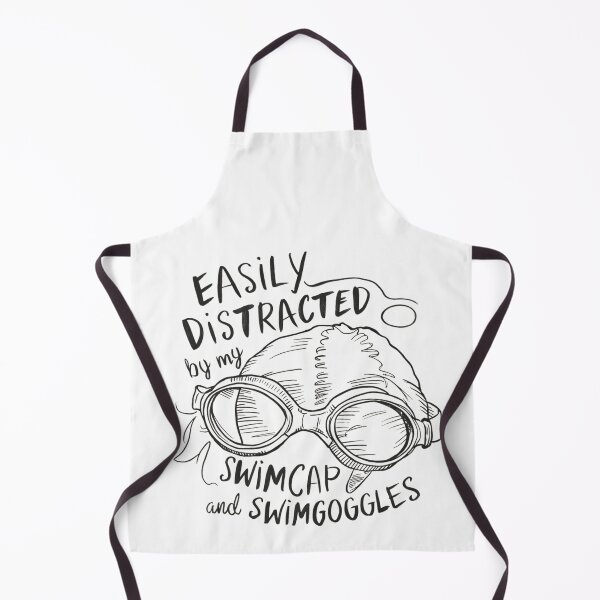 Item preview, Easily Distracted by my Swim Cap and Swim Goggles designed and sold by Zwembad Vergelijker.