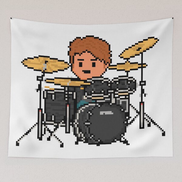 Item preview, Rock Battle Amazing Double Duty Pixel Drummer designed and sold by gkillerb.