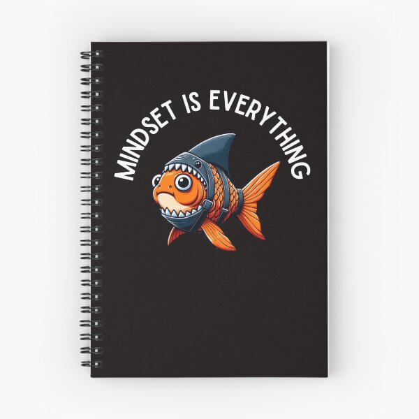 Item preview, Mindset is Everything Goldfish Shark Funny Motivational Big Fish Motivational designed and sold by Logiamerch.
