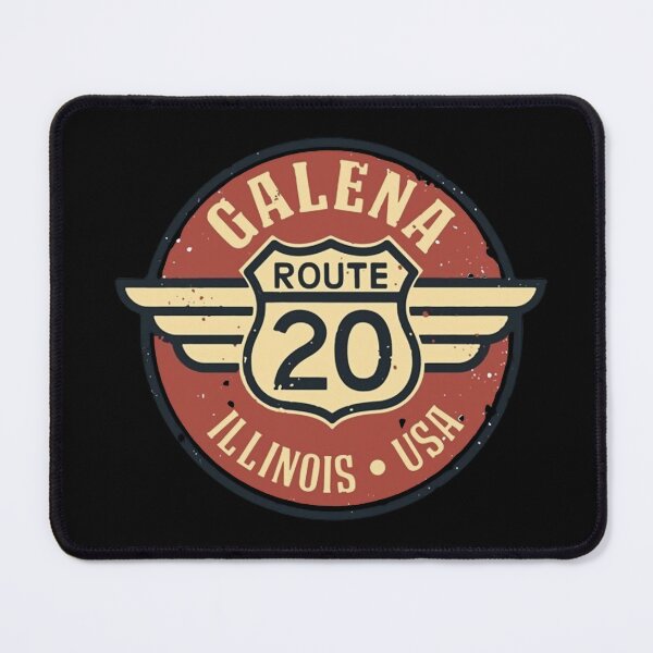 Item preview, Route 20 Retro, Galena Road Trip, Illinois designed and sold by Numbers-Art.