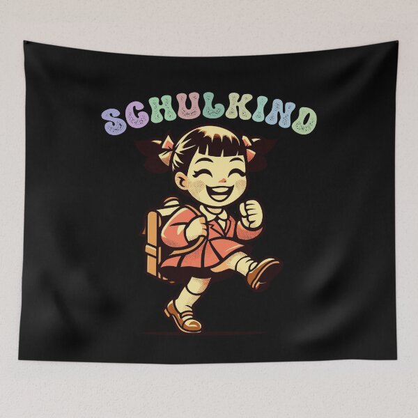 Item preview, Retro vintage design schoolgirl motif designed and sold by LuminOrb.
