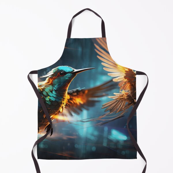 Item preview, Dystopian Hummingbirds in flight designed and sold by GreenInkXpress.