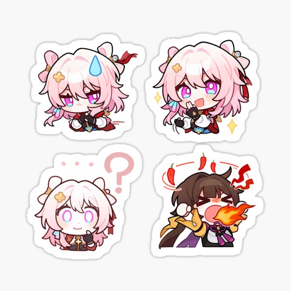 Item preview, March 7th & Sushang Sticker set Honkai Star Rail designed and sold by Astral Drop.