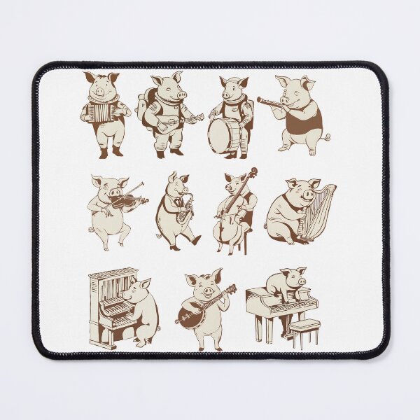 Item preview, Vintage Musical Pigs - Sepia Style designed and sold by GorinART.