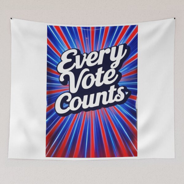 Item preview, Every Vote Counts - Vibrant Election Poster Design designed and sold by merve02shop.