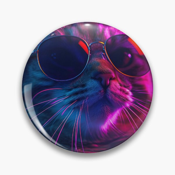 Item preview, Cool Cat with Sunglasses at Night designed and sold by WeRPurrfection.