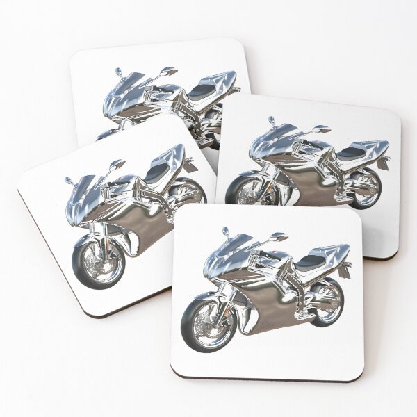 Item preview, Chromed Sport Track Motorcycle 3D designed and sold by Uzi-Design.