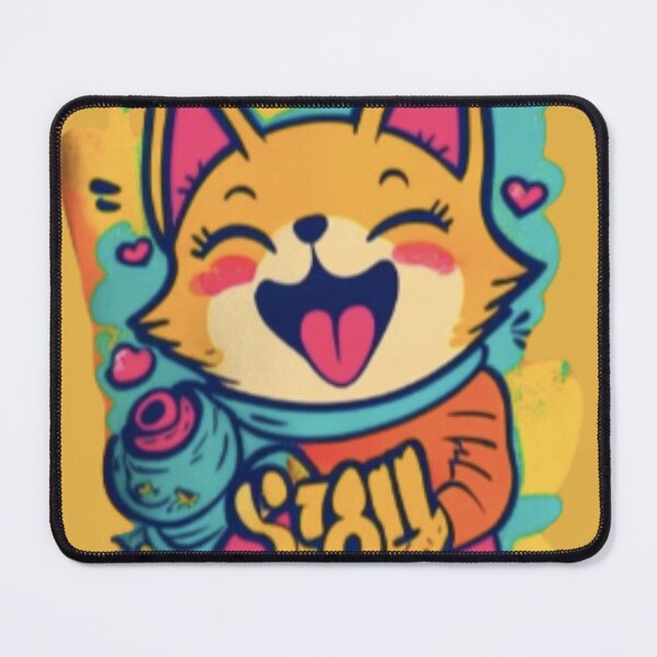 Item preview, Playful Neon Happy Kitty designed and sold by Rafał Stadnik.