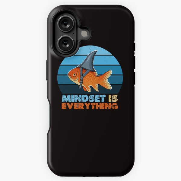 Item preview, Mindset is Everything Goldfish Shark Funny Motivational Big Fish Motivational designed and sold by dukito.