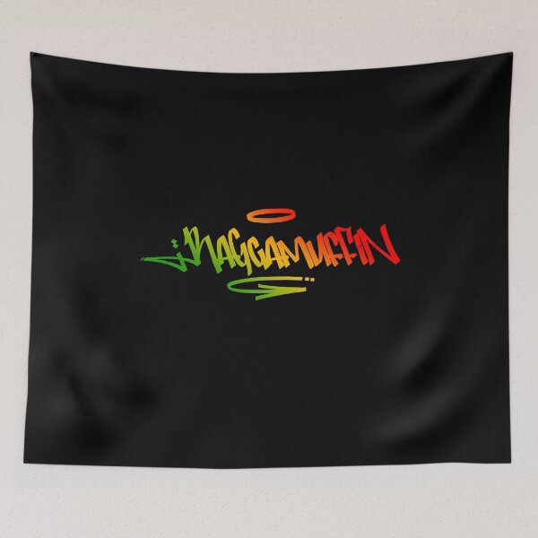Item preview, Raggamuffin Graffiti Tag Style Rasta Colors Reggae designed and sold by rastauniversity.