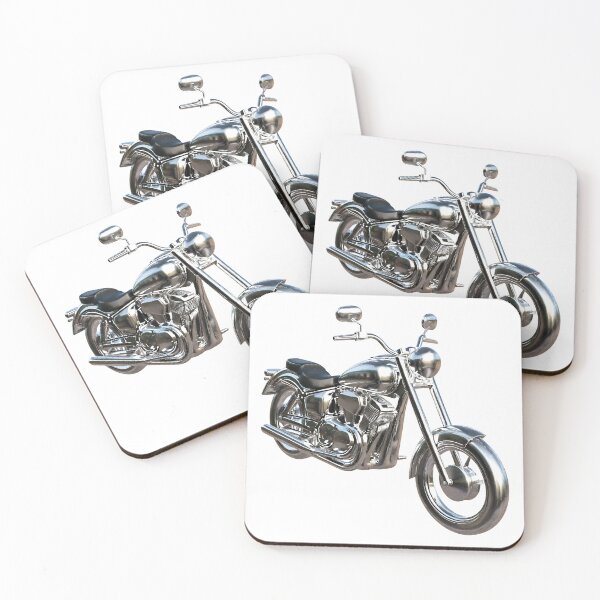 Item preview, Chromed Cruised Track Motorcycle 3D designed and sold by Uzi-Design.