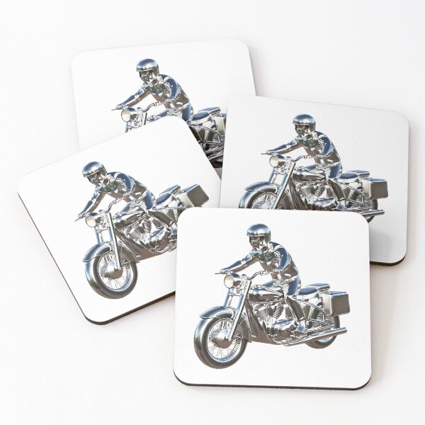 Item preview, Chromed Cruised Track Motorcycle 3D designed and sold by Uzi-Design.