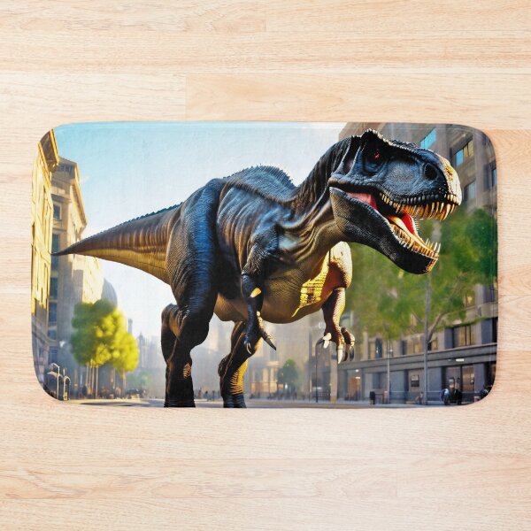 Item preview, T-Rex, Tyrannosaurus Rex in the city designed and sold by Peter Kraaibeek | Generative Designs and Car Art.