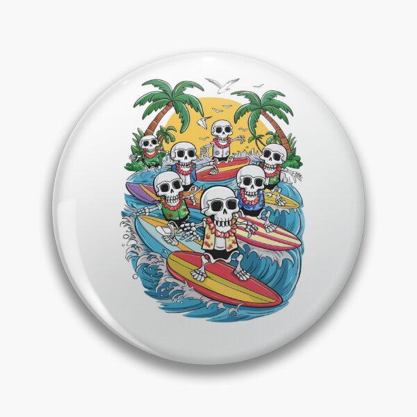 Item preview, Skeleton Surf Squad designed and sold by deluxedigital1.