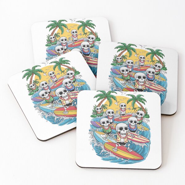 Item preview, Skeleton Surf Squad designed and sold by deluxedigital1.