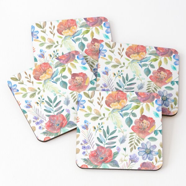 Item preview, Watercolor Floral Pattern designed and sold by 100Sunsets.