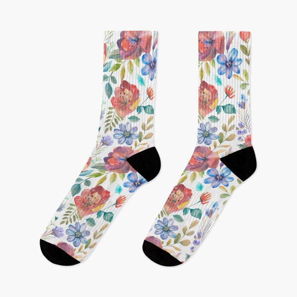 Item preview, Watercolor Floral Pattern designed and sold by 100Sunsets.