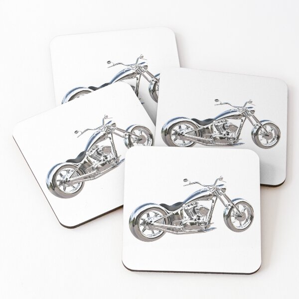 Item preview, Chromed Cruised Harley Track Motorcycle 3D designed and sold by Uzi-Design.
