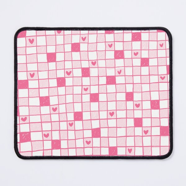 Item preview, Pink white kawaii checks pattern designed and sold by MyYellowBird.