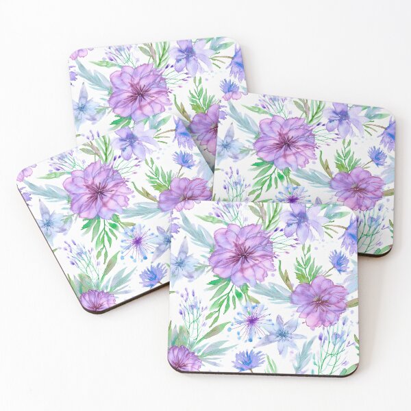 Item preview, Watercolor Floral Pattern designed and sold by 100Sunsets.