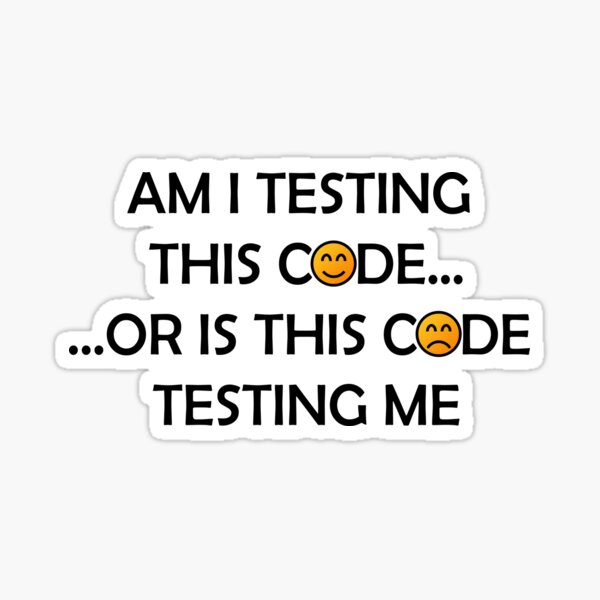 Artikel-Vorschau von Teste ich diesen Code?, designt und verkauft von Debug Designs.