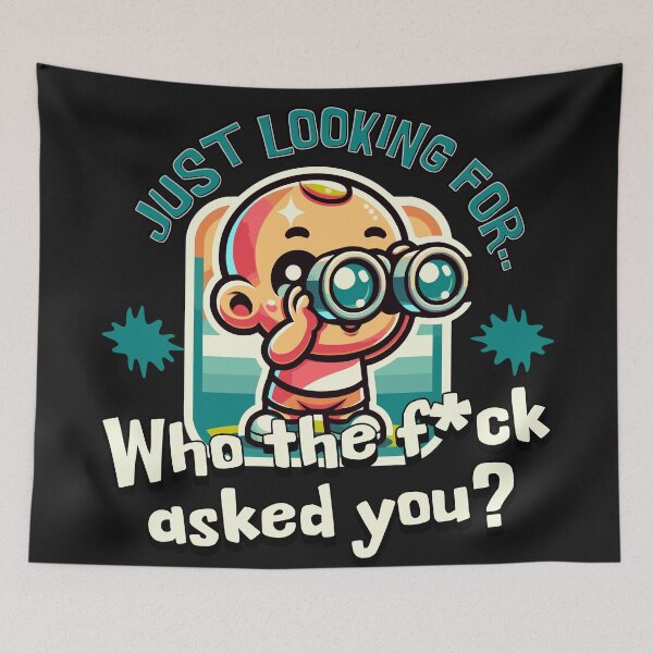 Item preview, Who the f asked you? Funny nosey parker tshirt designed and sold by Shelmodine79.
