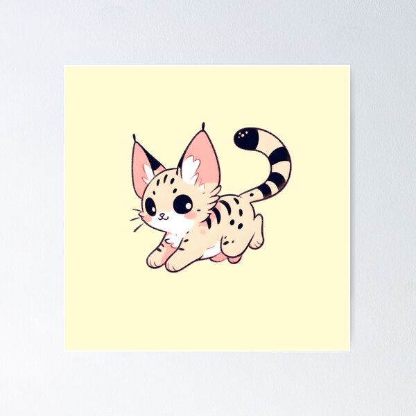Item preview, Cute savannah cat designed and sold by Anna Halasek.