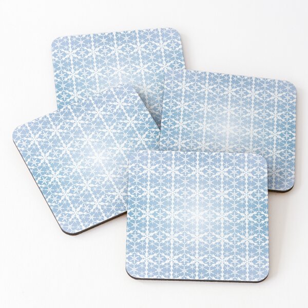 Item preview, Snowflake Lace White on Blue Glory Fade designed and sold by Art in My Loft.