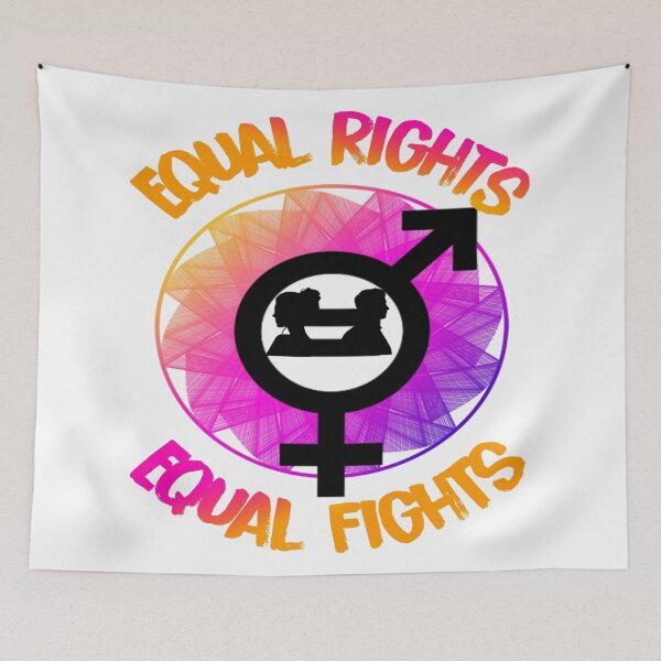 Item preview, Women's Equality Day - Equal Rights Equal Fights designed and sold by AlphaTeez.