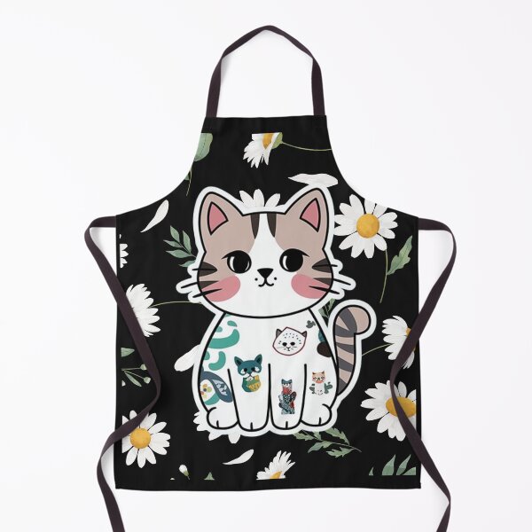 Item preview, Aesthetic Cat Cat with Tattoos designed and sold by MarcelooArt.