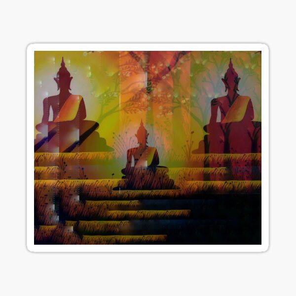 Item preview, Buddha painting designed and sold by MyArtYourProducts.