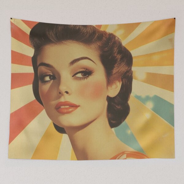 Item preview, Radiant Retro Beauty Portrait designed and sold by Rafał Stadnik.
