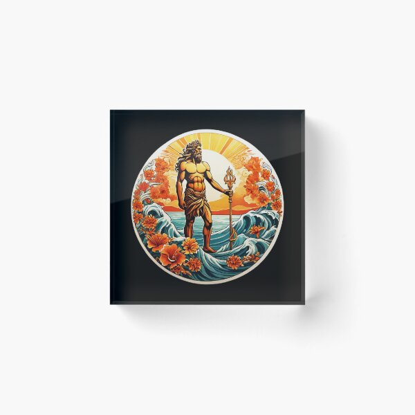 Item preview, Poseidon by the Beach with Ocean Waves and Orchids designed and sold by NautiChic.