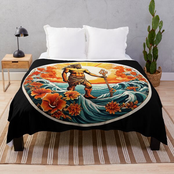 Item preview, Poseidon by the Beach with Ocean Waves and Orchids designed and sold by NautiChic.