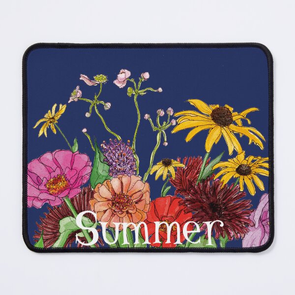 Item preview, Summer bouquet on midnight blue designed and sold by CamilleCastanet.