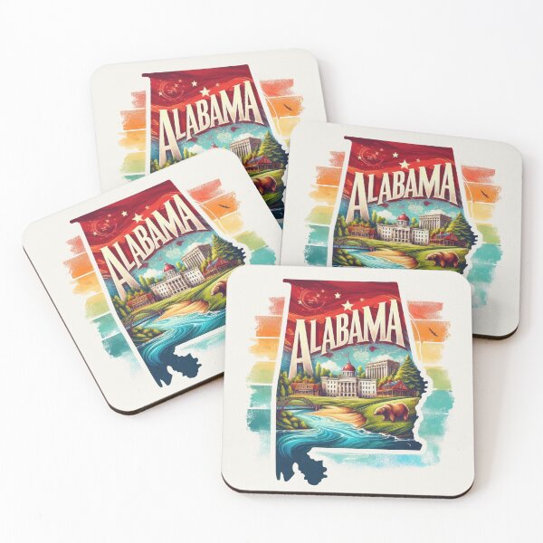 Item preview, ALABAMA United States of America, artistic shape designed and sold by Margival.