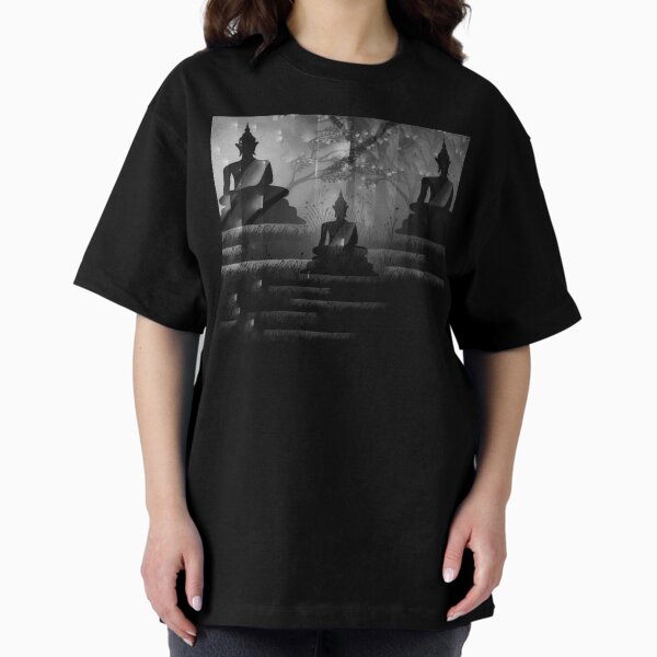 Item preview, Buddha painting black and white designed and sold by MyArtYourProducts.