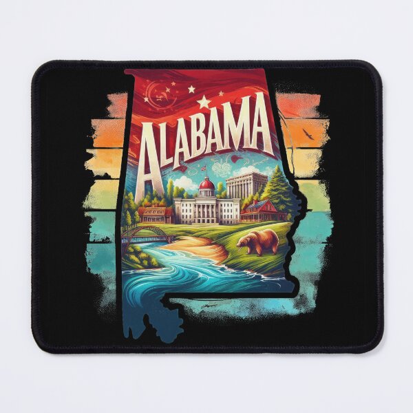 Item preview, ALABAMA United States of America, artistic shape designed and sold by Margival.