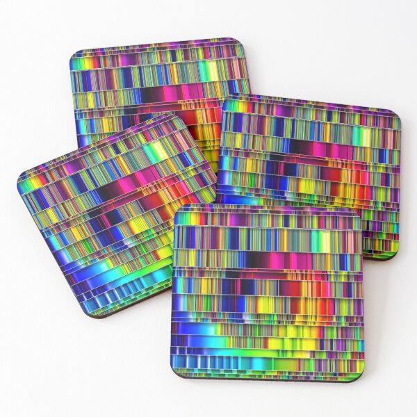Item preview, Fractal Rainbow Ribbons in Vivid Colors designed and sold by Warren Paul Harris.
