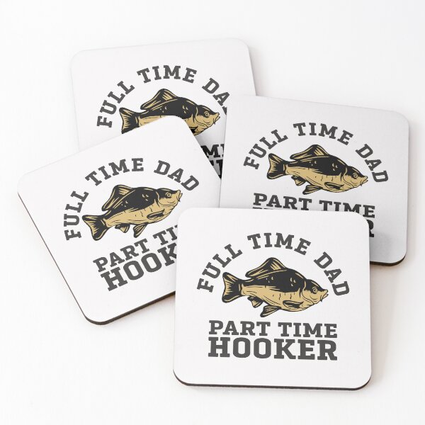 Item preview, Bass Fish Full Time Dad Part Time Hooker Funny Fishing Dad Joke designed and sold by alenaz.