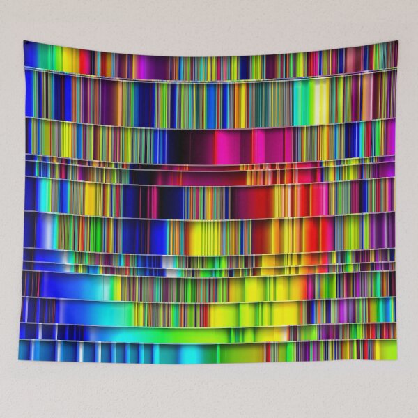 Item preview, Fractal Rainbow Ribbons in Vivid Colors designed and sold by Warren Paul Harris.