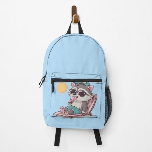 Item preview, Summer Beach Funny Raccoon Sticker designed and sold by FlawlessDraft.