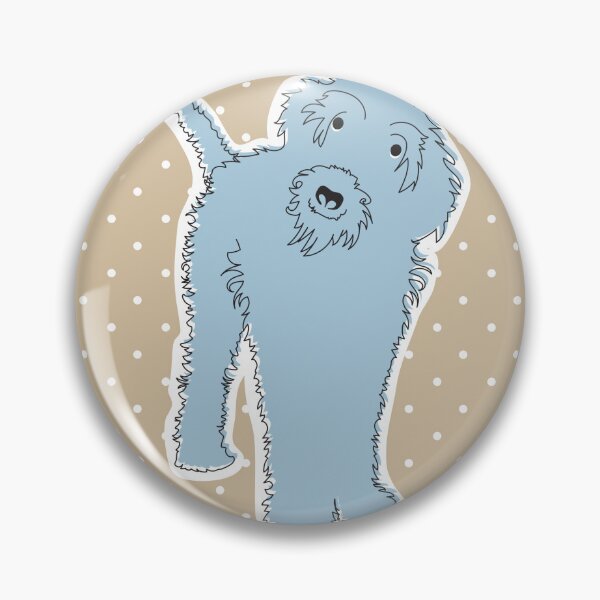 Item preview, Cockapoo Labradoodle Fluffy Dog Bella Blue designed and sold by Claire Frame.