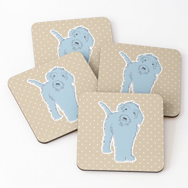 Item preview, Cockapoo Labradoodle Fluffy Dog Bella Blue designed and sold by Claire Frame.