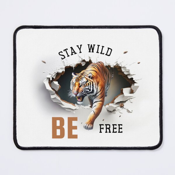 Item preview, Orange Black Playful Stay Wild Be Free designed and sold by Andreea Popoiu.